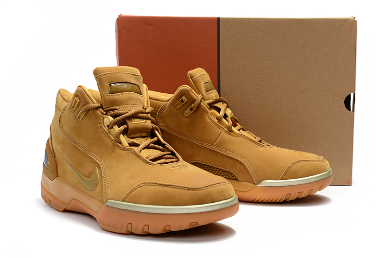 Nike Lebron 1 Retro Wheat Yellow Shoes